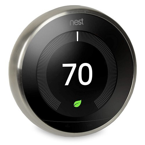 Google / Nest 3rd Generation Learning Thermostat T3007ES Stainless Steel KIT