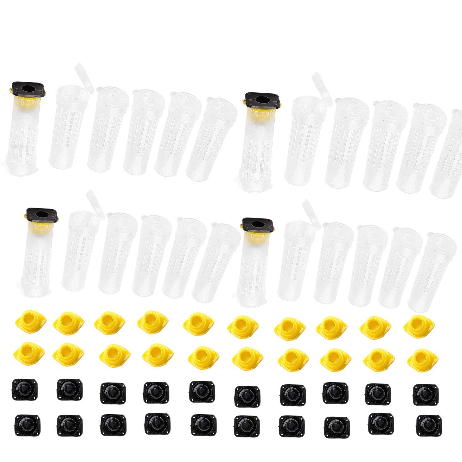 20 pcs Beekeeping Queen Bee Roller Cages Queen bee rasing Rearing Cell Cup ki...
