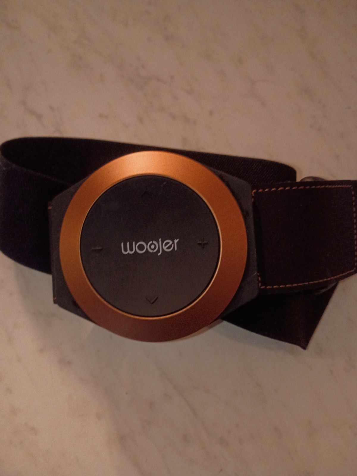 Woojer Wearable Audio Accessory Black Bronze Fabric Plastic