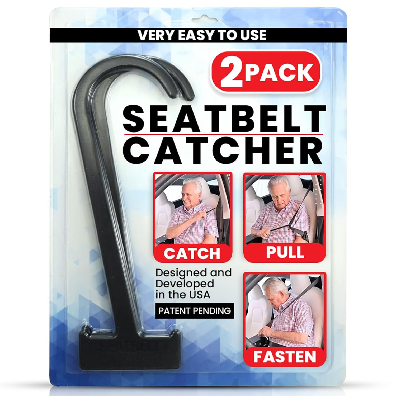 Seatbelt Catcher Seat Belt Aid Grabber - for Elderly & Disabled, Seatbelt Reache