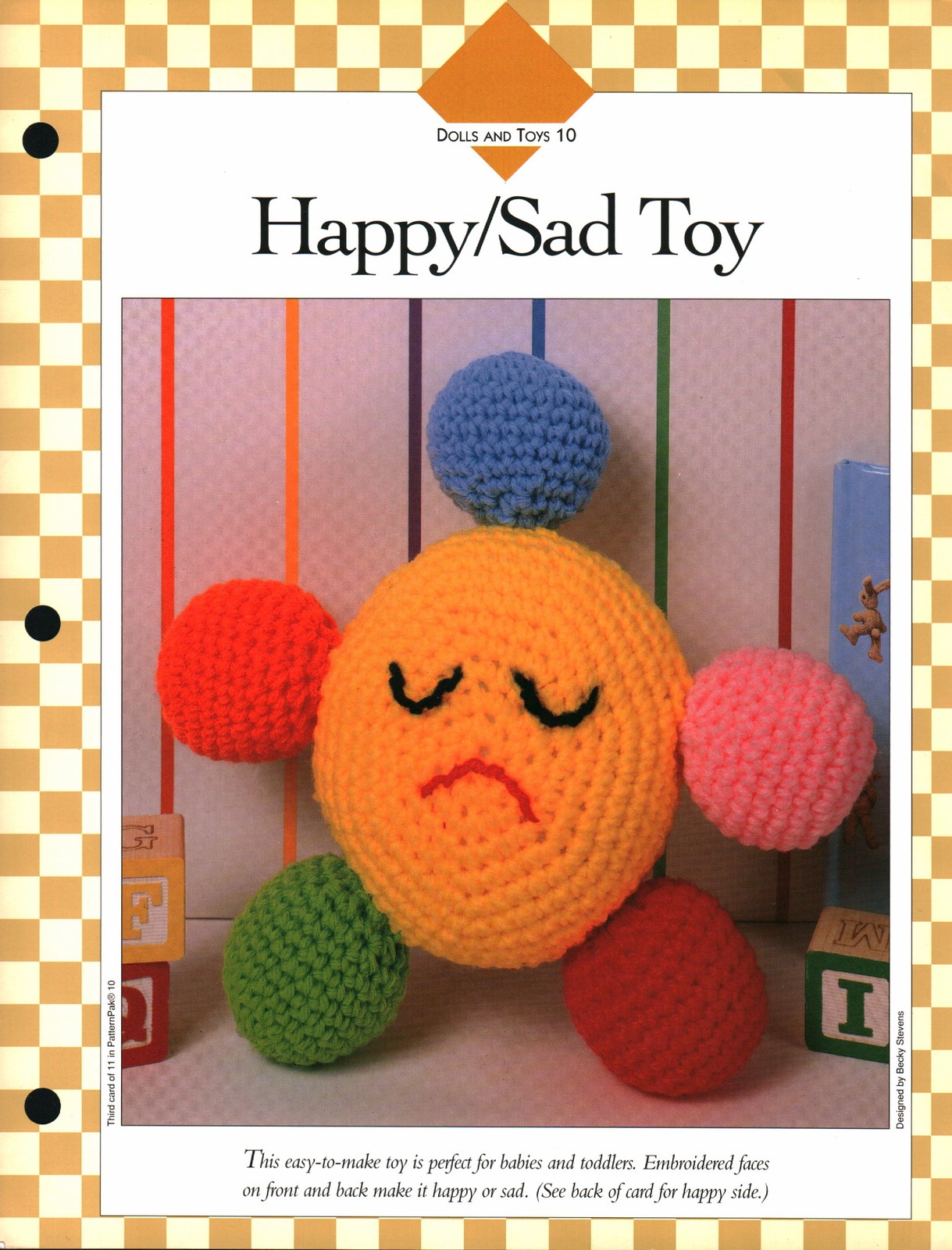 Happy/Sad Toy - Dolls & Toys 10 | Vanna Crochet Faves 85100-C