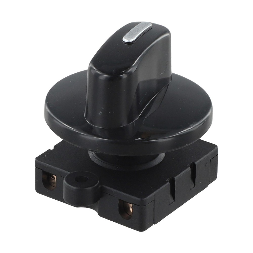 Fan 4 Position 3 Way Selector Rotary Switch 13A 120VAC with Knob Black Plastic