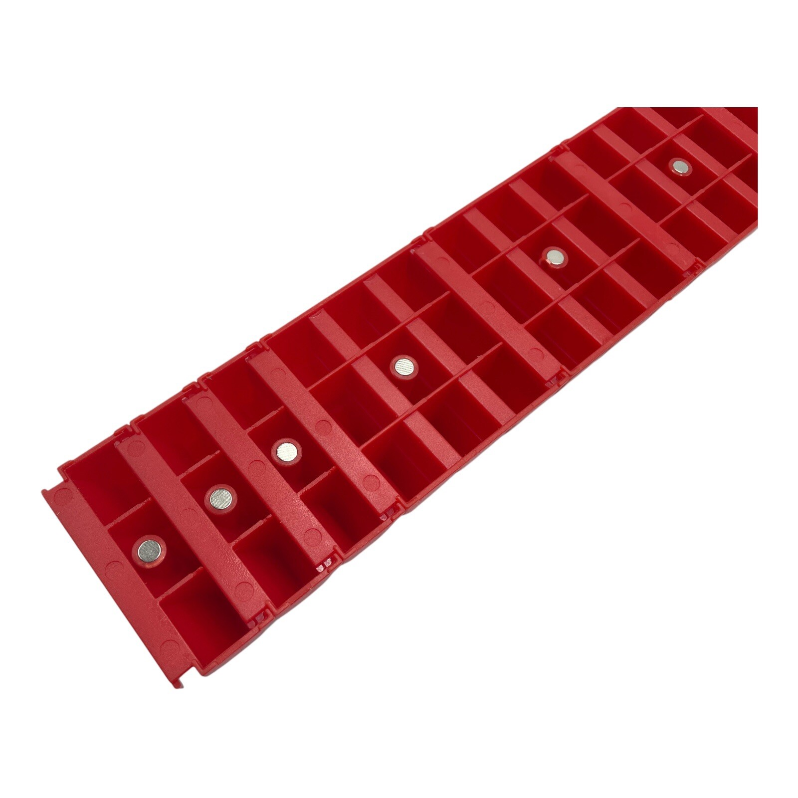 Plastic Wrench Organizer Set Tool Box Storage Magnetic Drawer Attachment Red