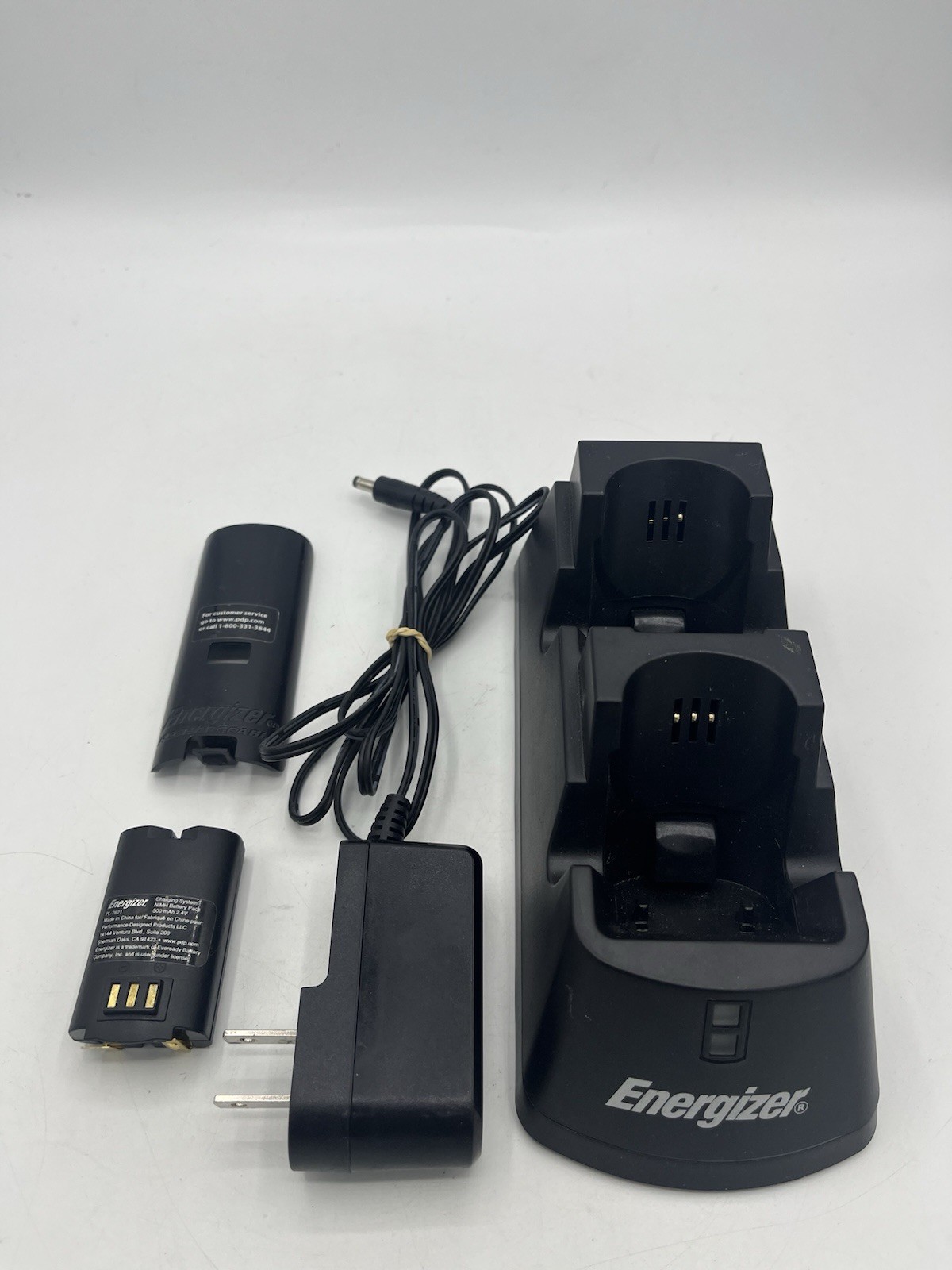 ENERGIZER DUAL PORT WII U/WII CHARGING STATION/DOCK/SYSTEM, 1 BATTERY Tested