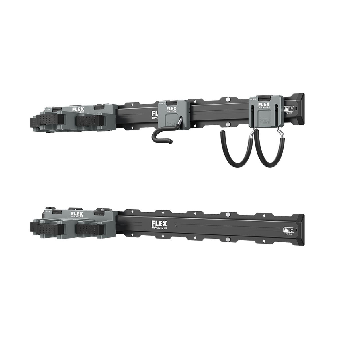 Flex FSM1503-6 TRACK-LOCK 6-Pc Landscaping Tool Wall Storage Set 32in
