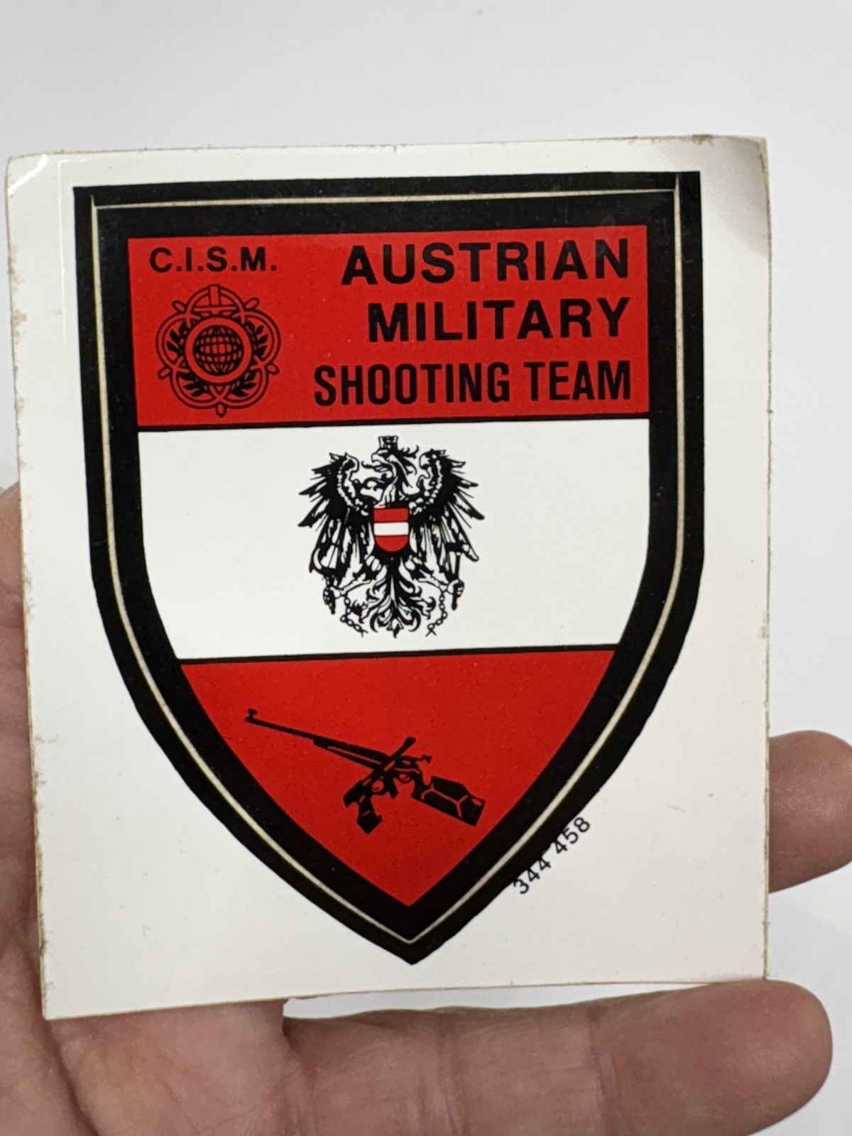 Austrian Military Shooting Team Decal  NOS