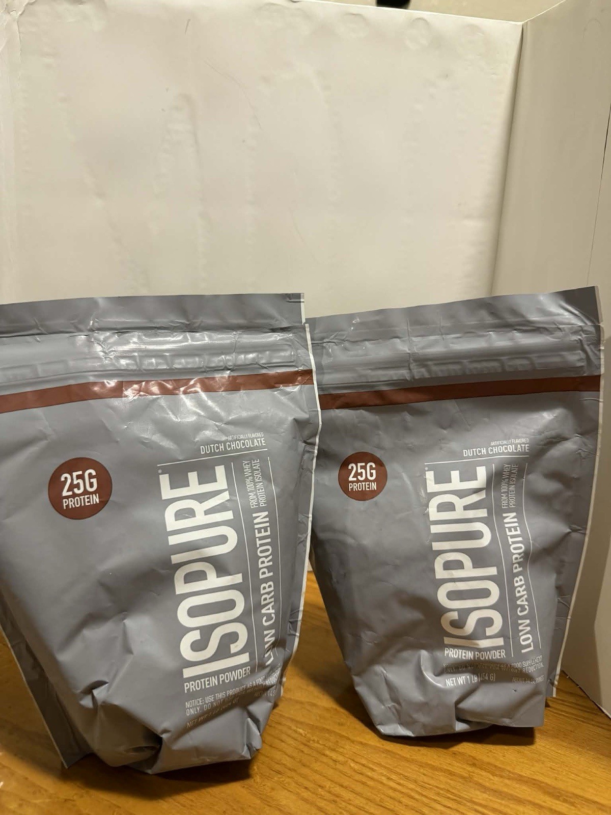 2x Isopure Low Carb 25g Protein Powder Dutch Chocolate 16 oz 9/2026