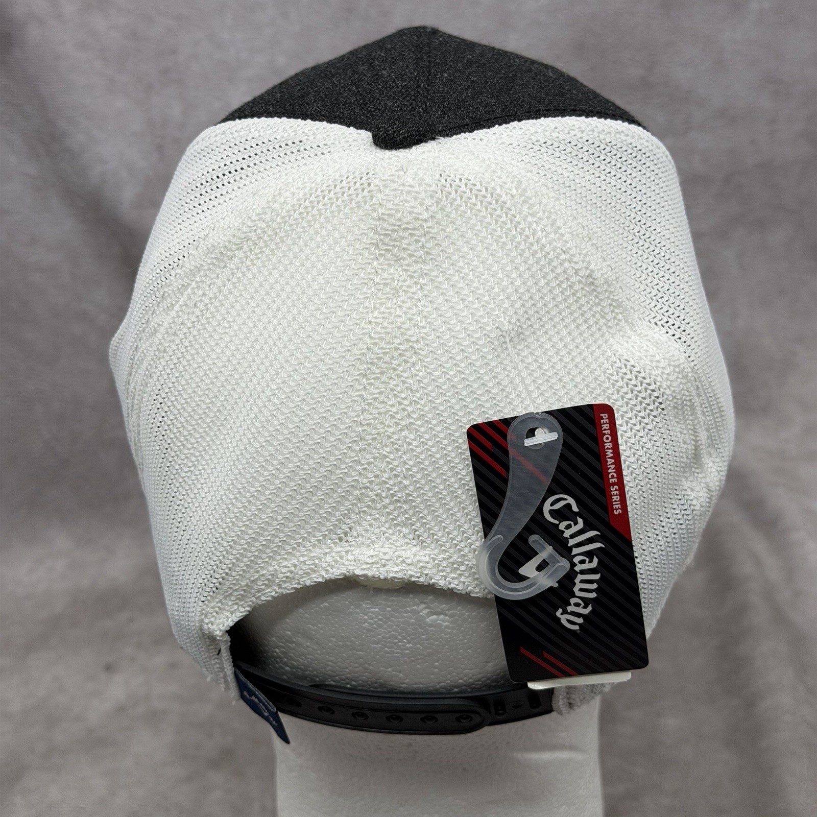 Callaway Indiana Flag Patch Hat Black Mesh Snapback Golf Cap Torch Logo