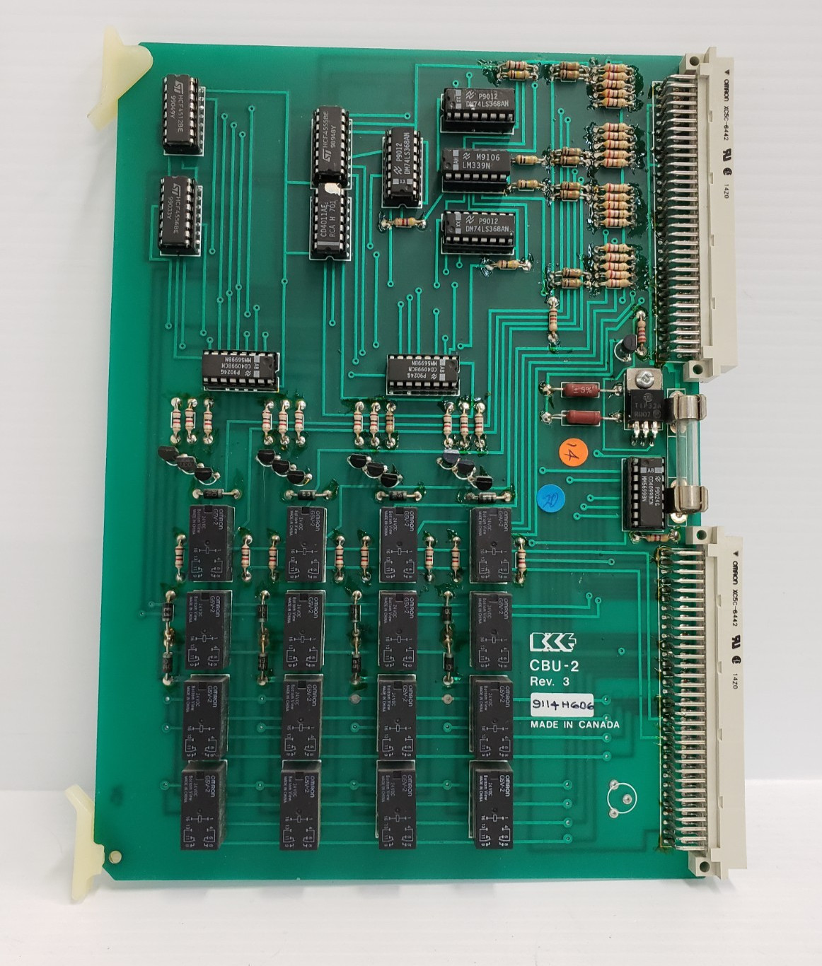Telecor II CBU-2 Rev 3 Plug In Addon Module Intercom Console Relay Control Board