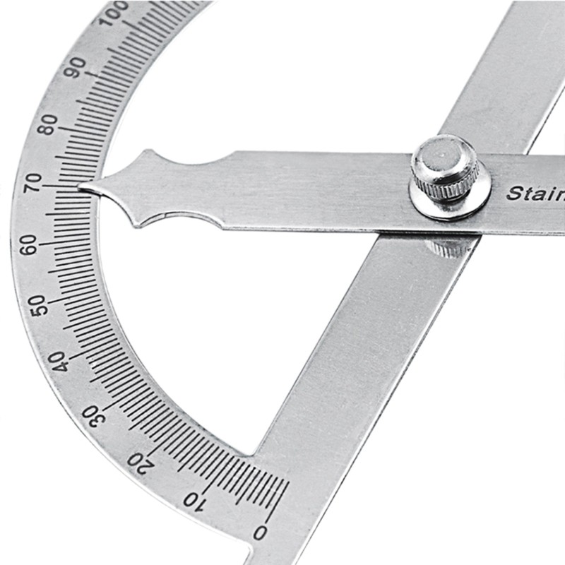 Upgraded Protractor Stainless Steel 180 Degree Protractor Angle Gauges Measuring