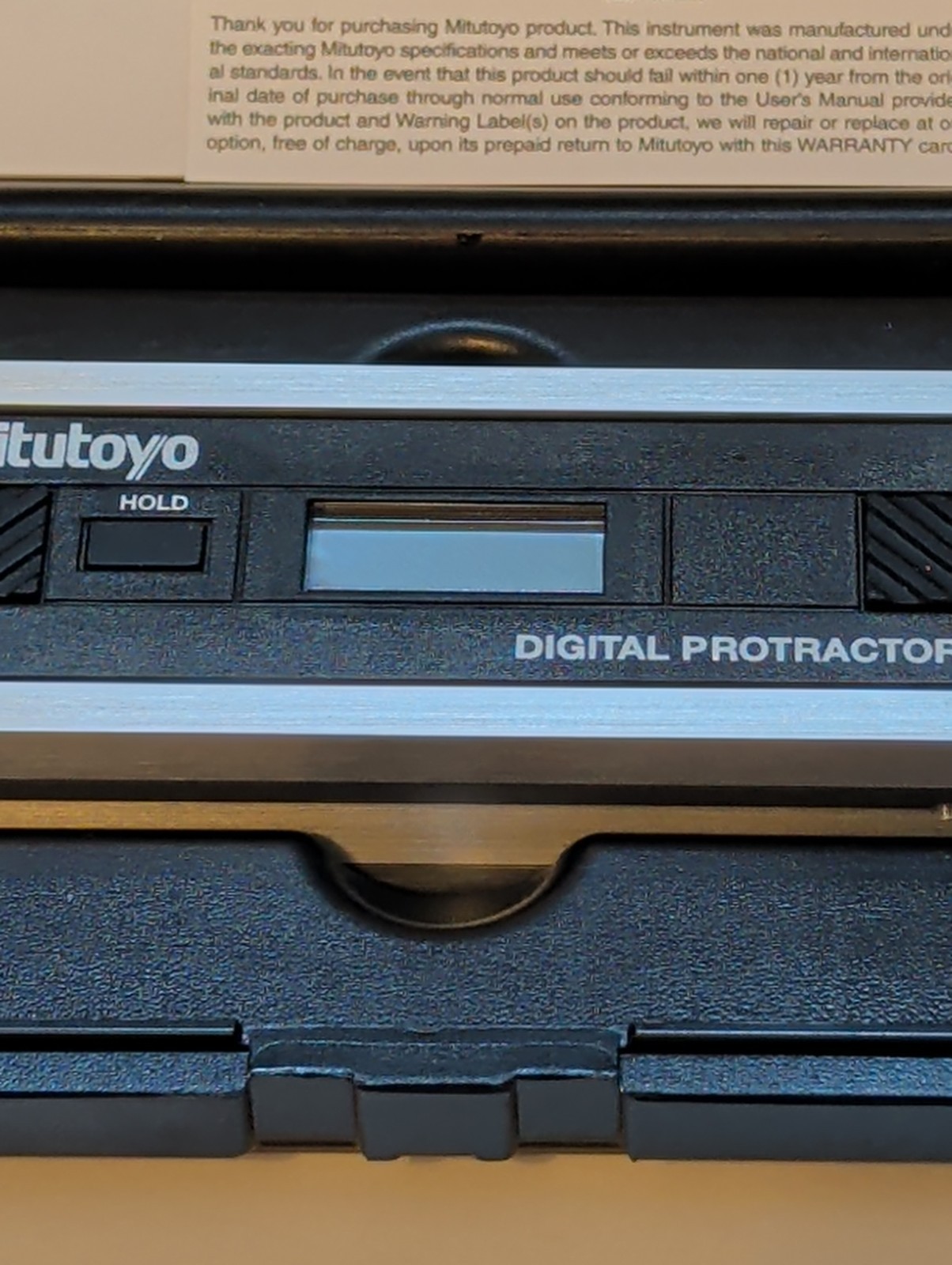 Mitutoyo 950-317 Digital Protractor Pro 360 with Case and Instructions Excellent