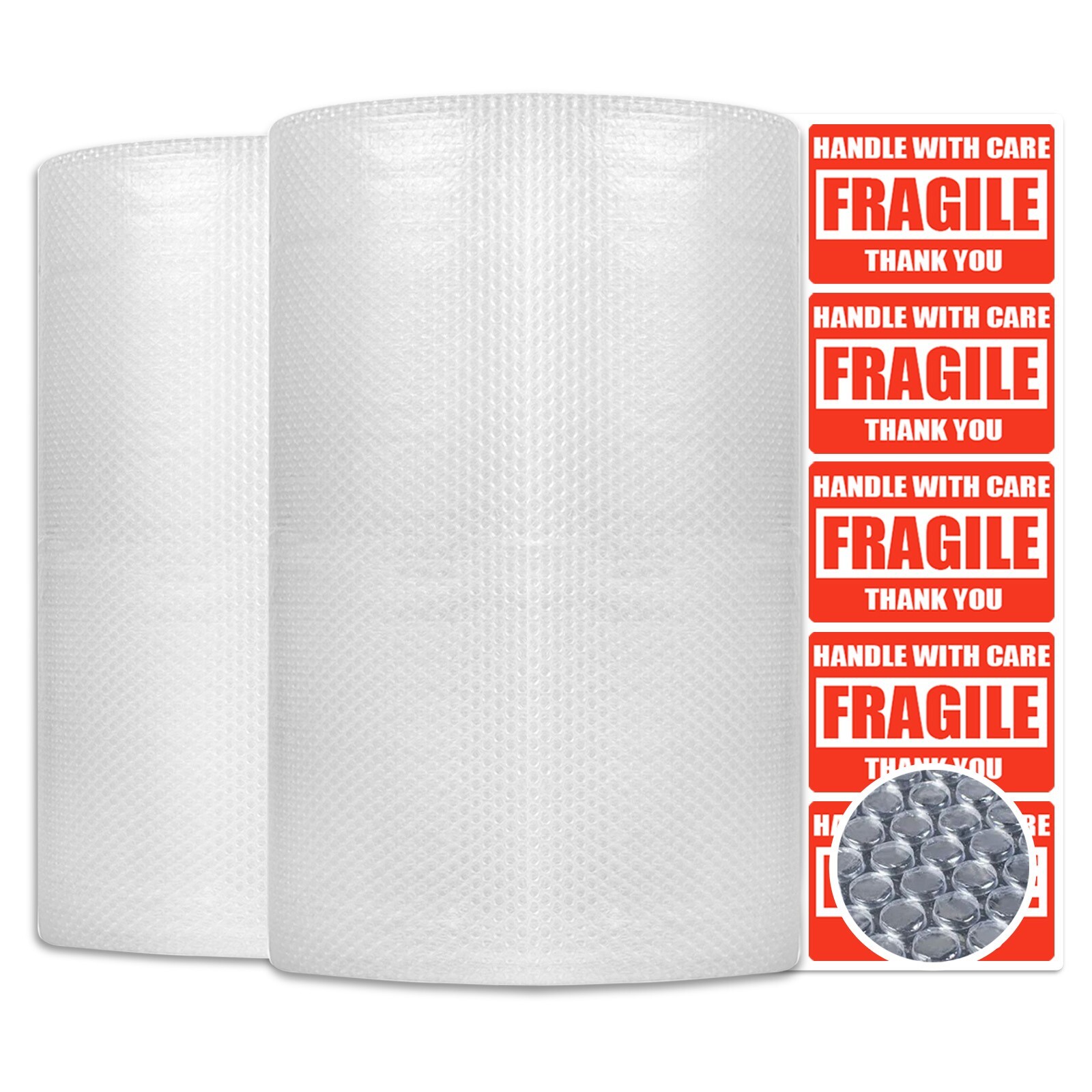 Bubble Cushioning Wrap Padding Roll 3/16" Small Bubble 12"x72ft Perforated