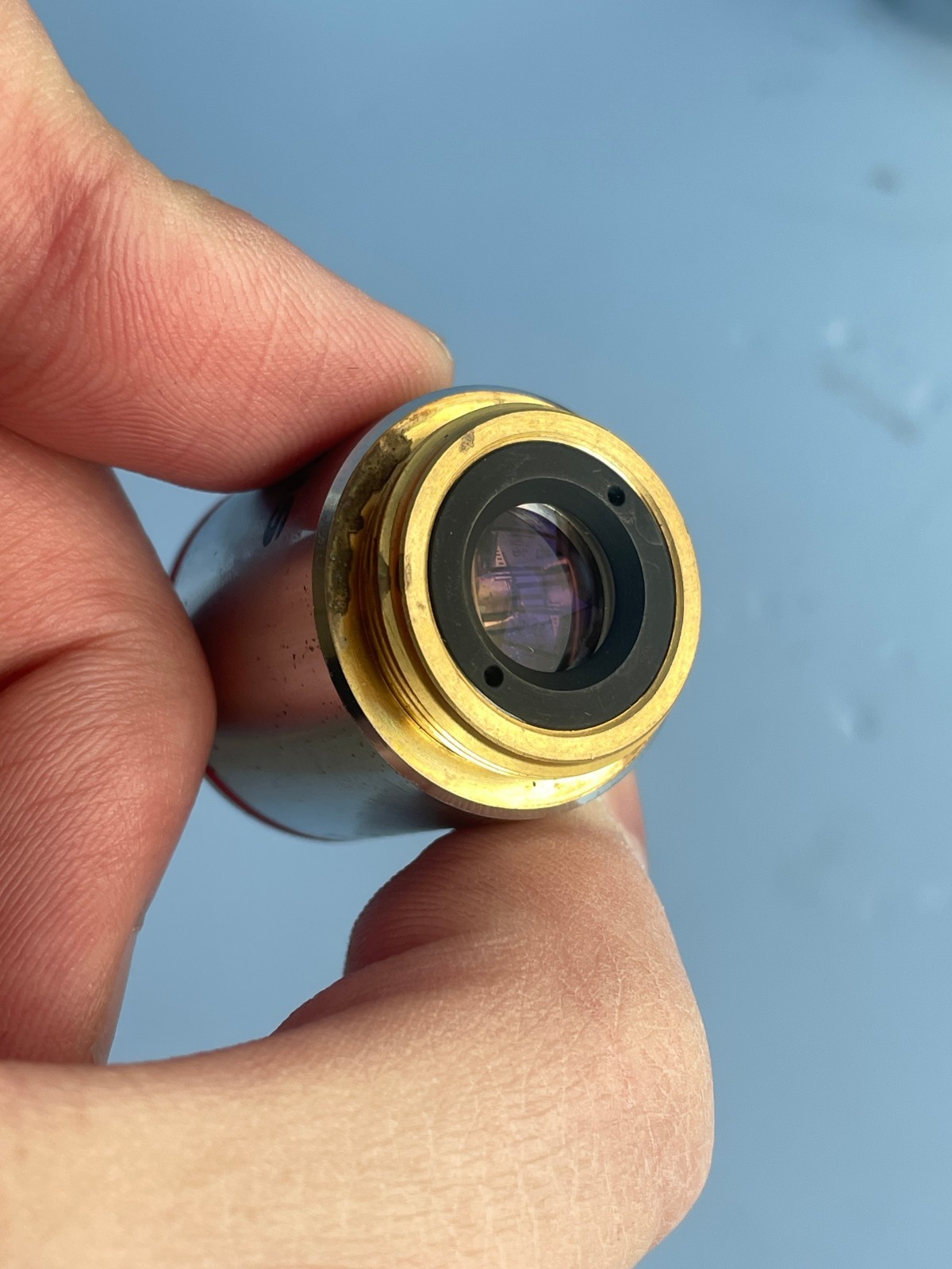 Olympus microscope objective lens Infinite distance Plan 4/10/40/40