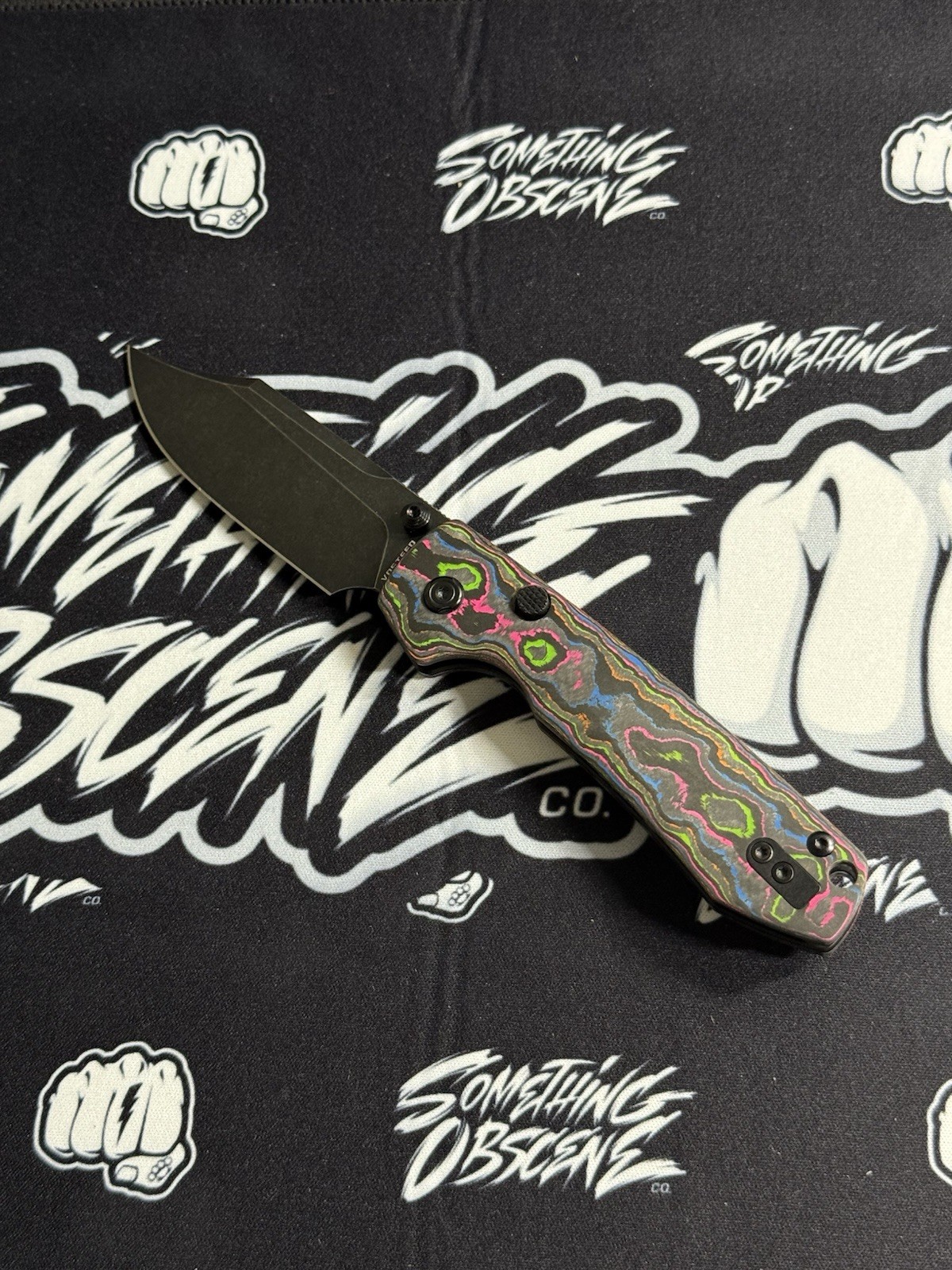 Vosteed Raccoon - 80s Camo Carbon - Black M390 - BROP Exclusive