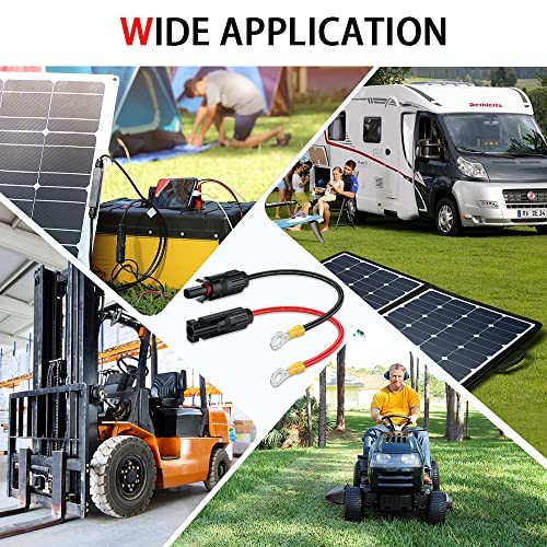 10AWG Solar Panel Connector Cable, Solar Connecter to O Ring Solar Panel