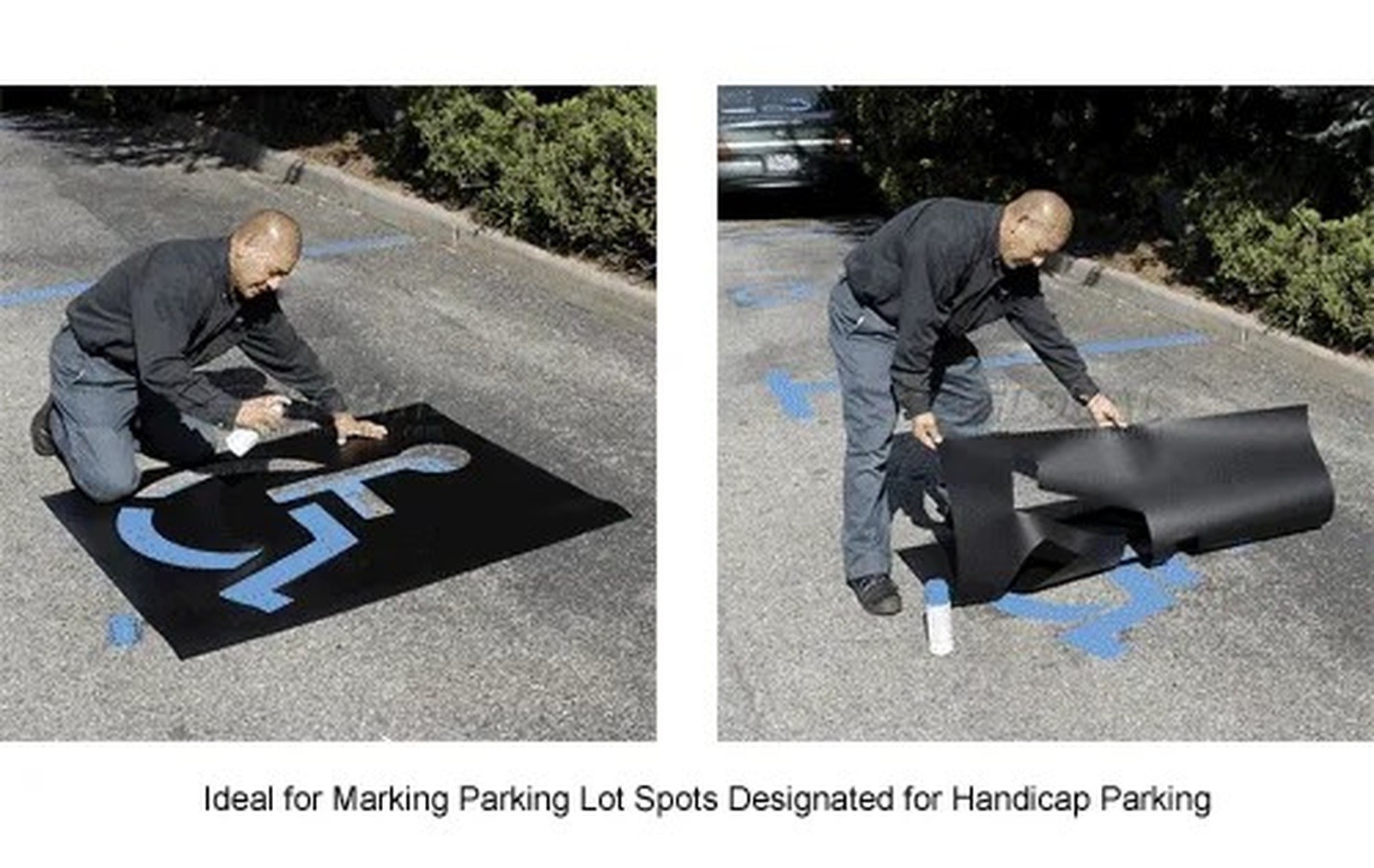 Global Industrial? Handicapped Parking Lot Stencil