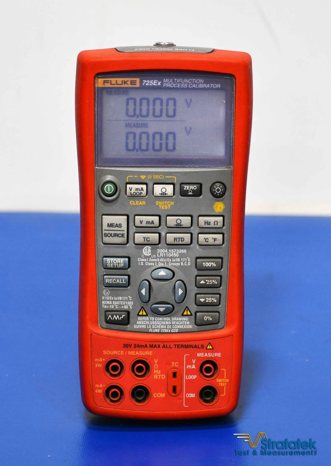 Fluke 725Ex Multifunction Process Calibrator Intrinsically Safe NIST Calibrated
