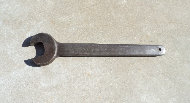 Vintage Armstrong 31-084 2-5/8" Carbon Steel  Open End Wrench USA 25" long