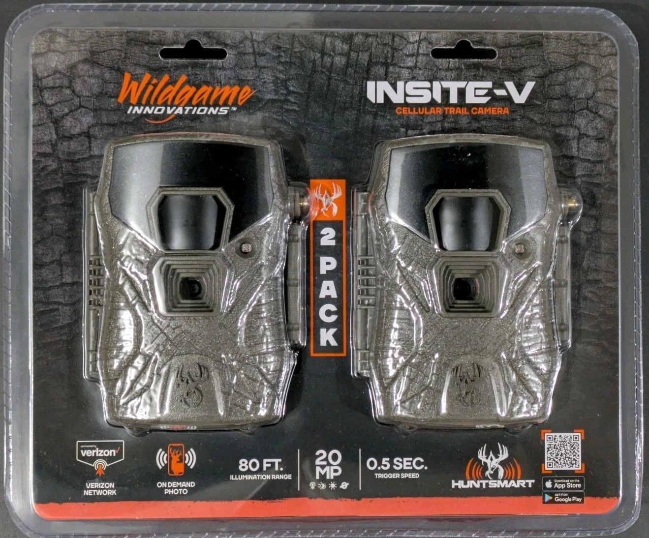 Wildgame Innovations Insite-V Cellular 20MP Trail Camera WGI-INSV 2-Pack