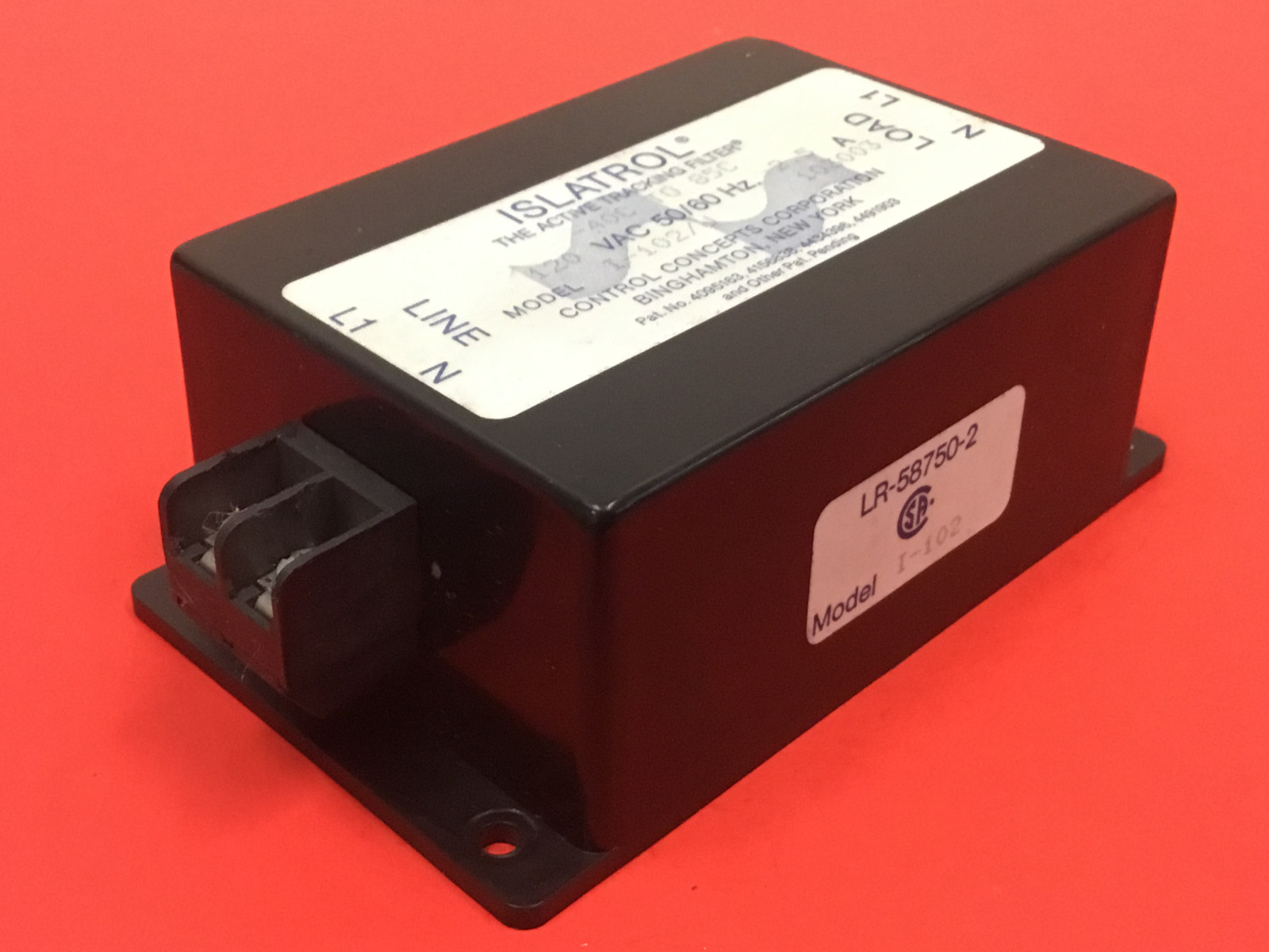 Islatrol - I-102/U - The Active Tracking Filter - 120VAC
