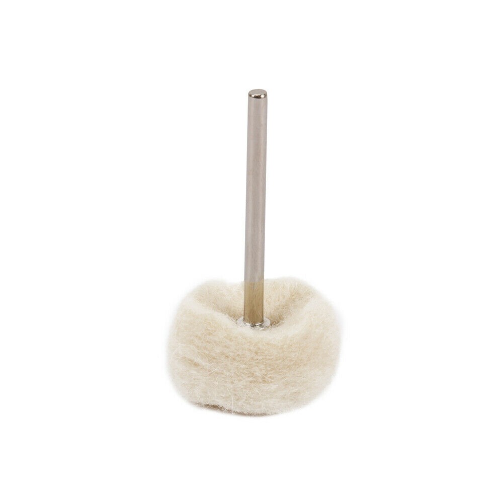 10Pcs Fine Wool 1/8" Shank Soft Polishing Brush Buffing Wheel Rotary Tool aa