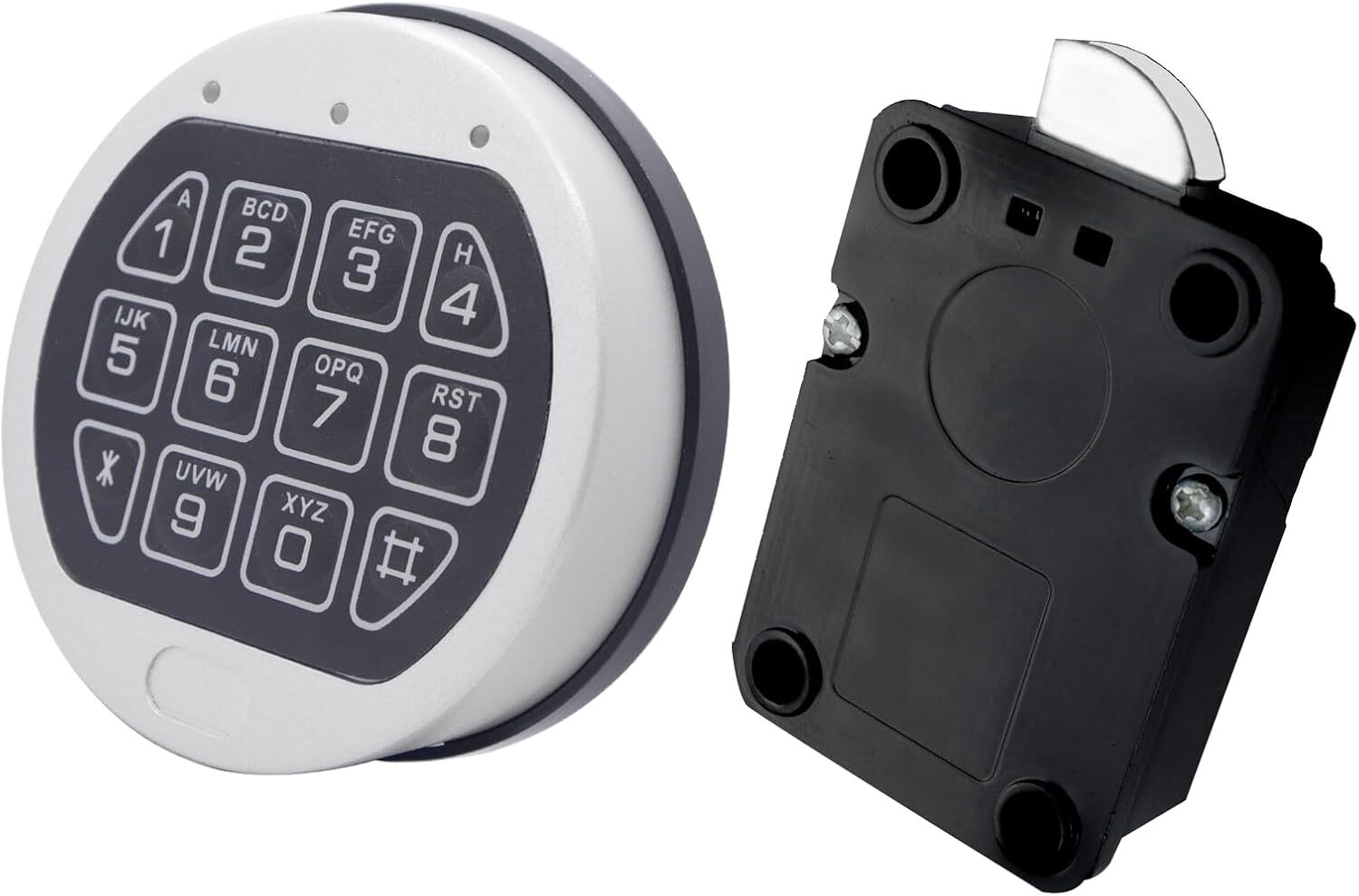 Gun Safe Lock Replacement Chrome Keypad Safe Lock Swing Bolt for Most Safe Box