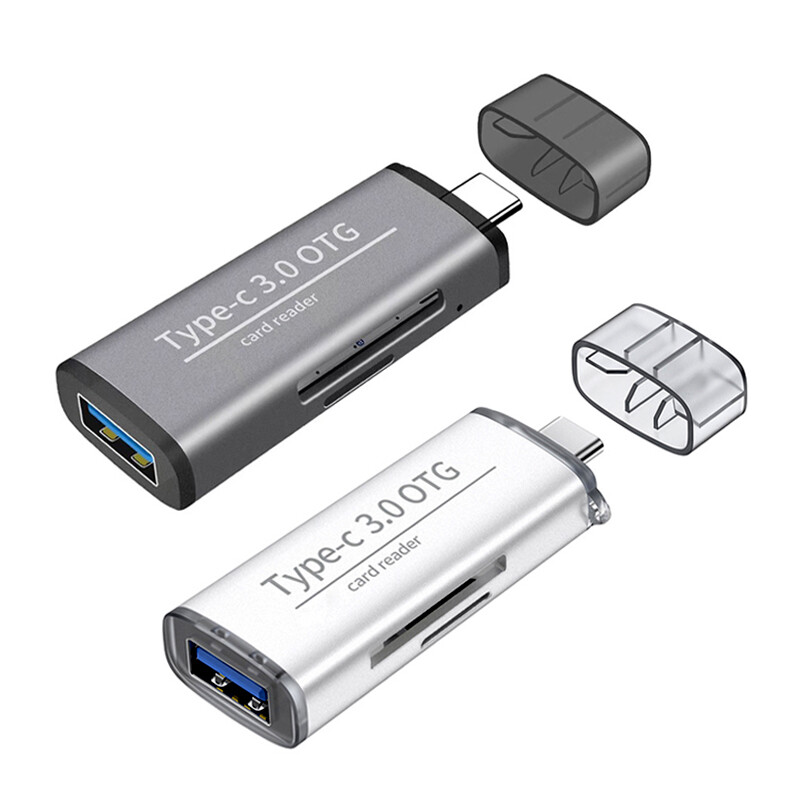 Type C USB 3.0 Flash Disk SD TF Card Reader for Macbook Type C OTG Android Phone