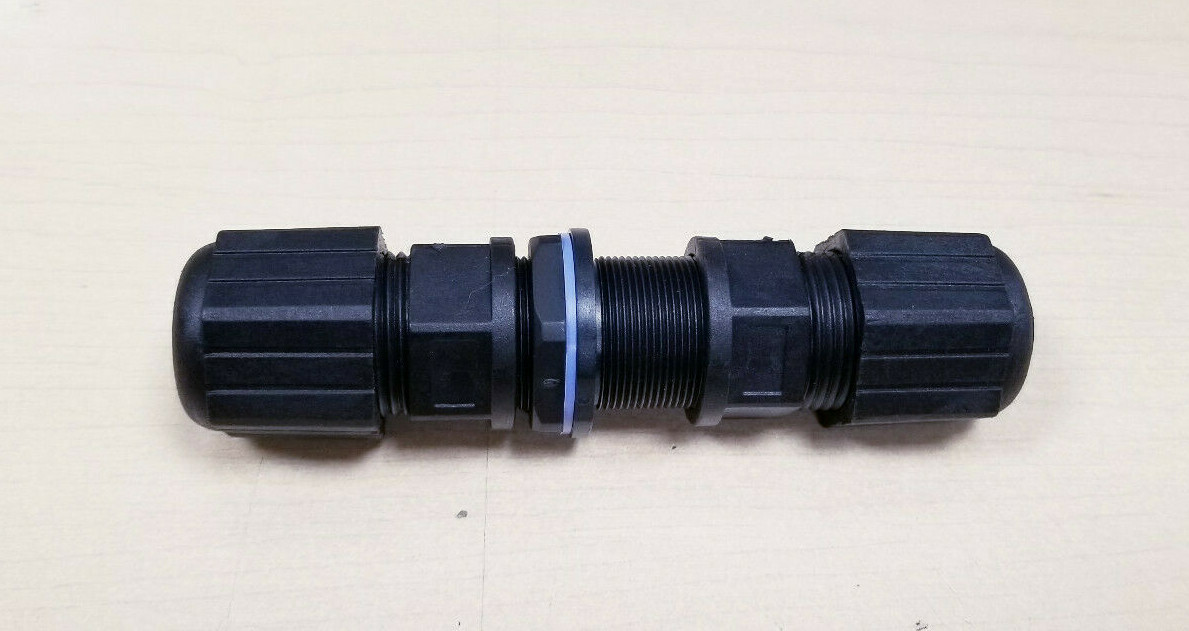 RJ45 Weather Water Proof Barrel Eithernet cable connector coupler Female Female
