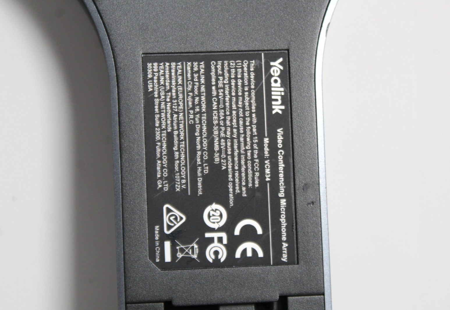 Yealink VCM34 Video Conferencing Microphone Array
