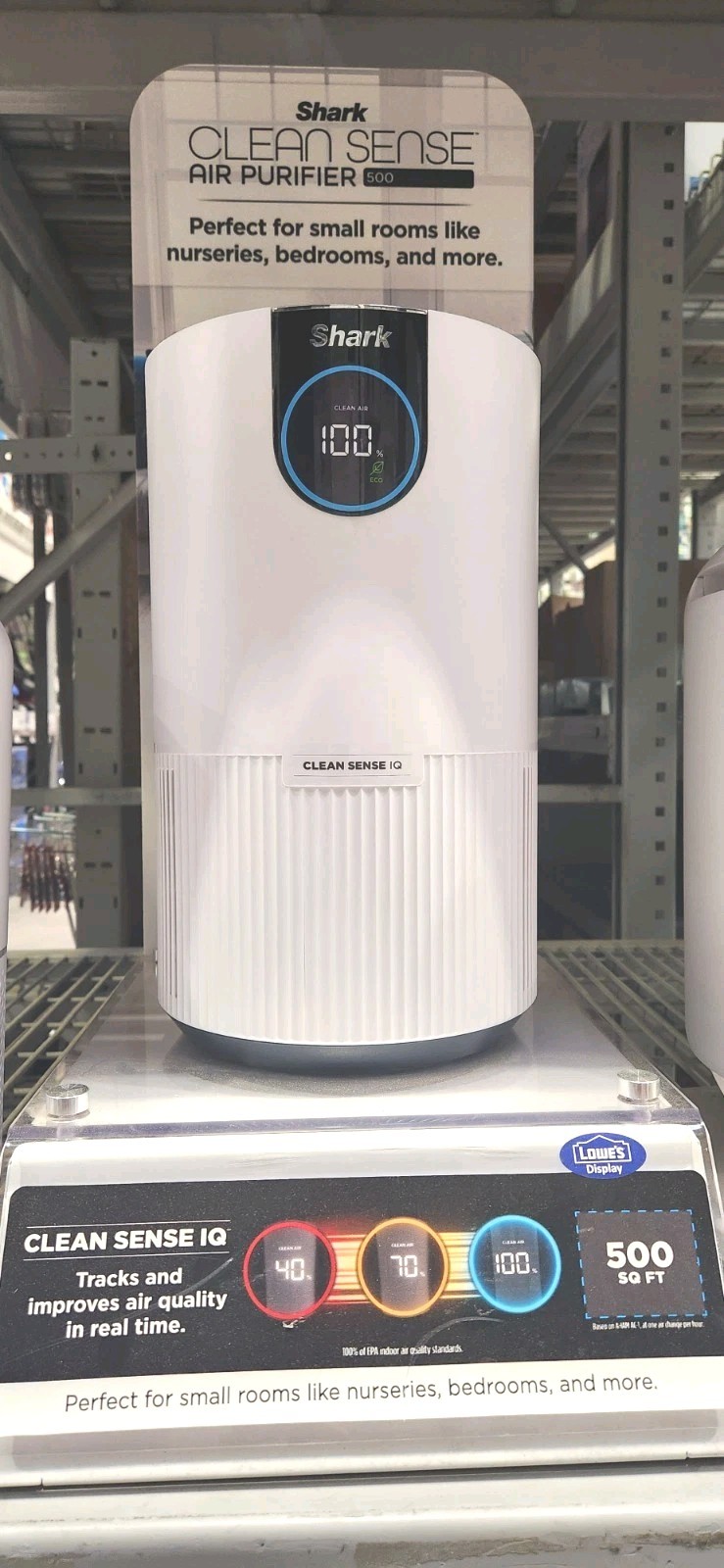 Shark HP102 Air Purifier with True HEPA Clean Sense IQ, Odor Lock - White NEW