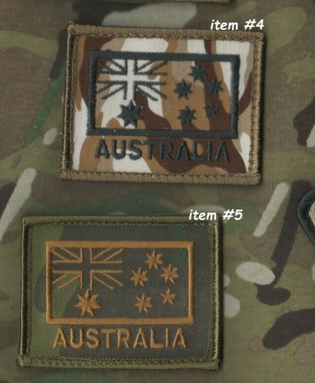 AUSTRALIA AUSSIE OZZIE ENSIGN SPECIAL AIR SERVICE REGIMENT SASR velkrö FLAG X 2