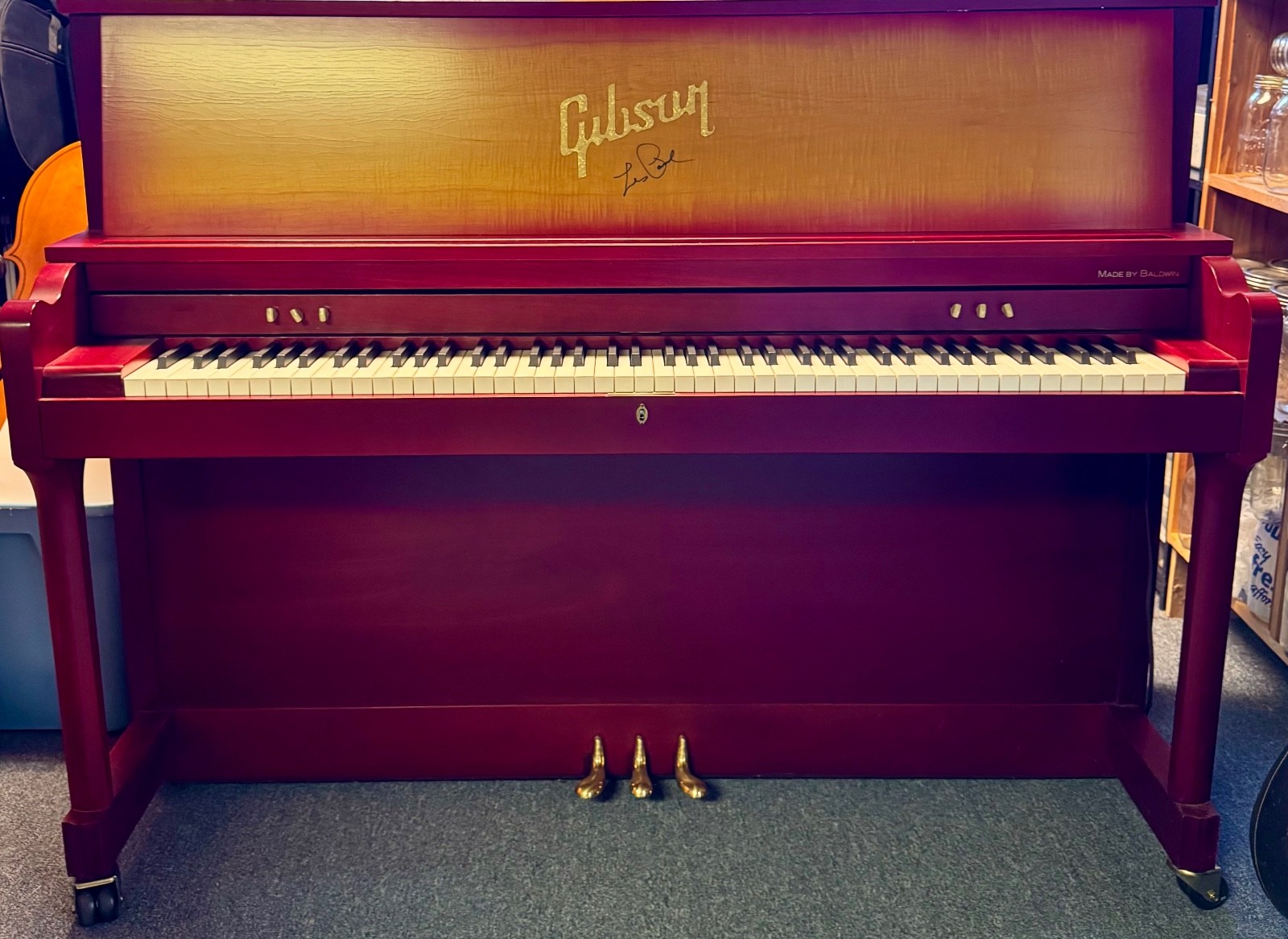 baldwin studio piano model 243. les paul signature collectors piano