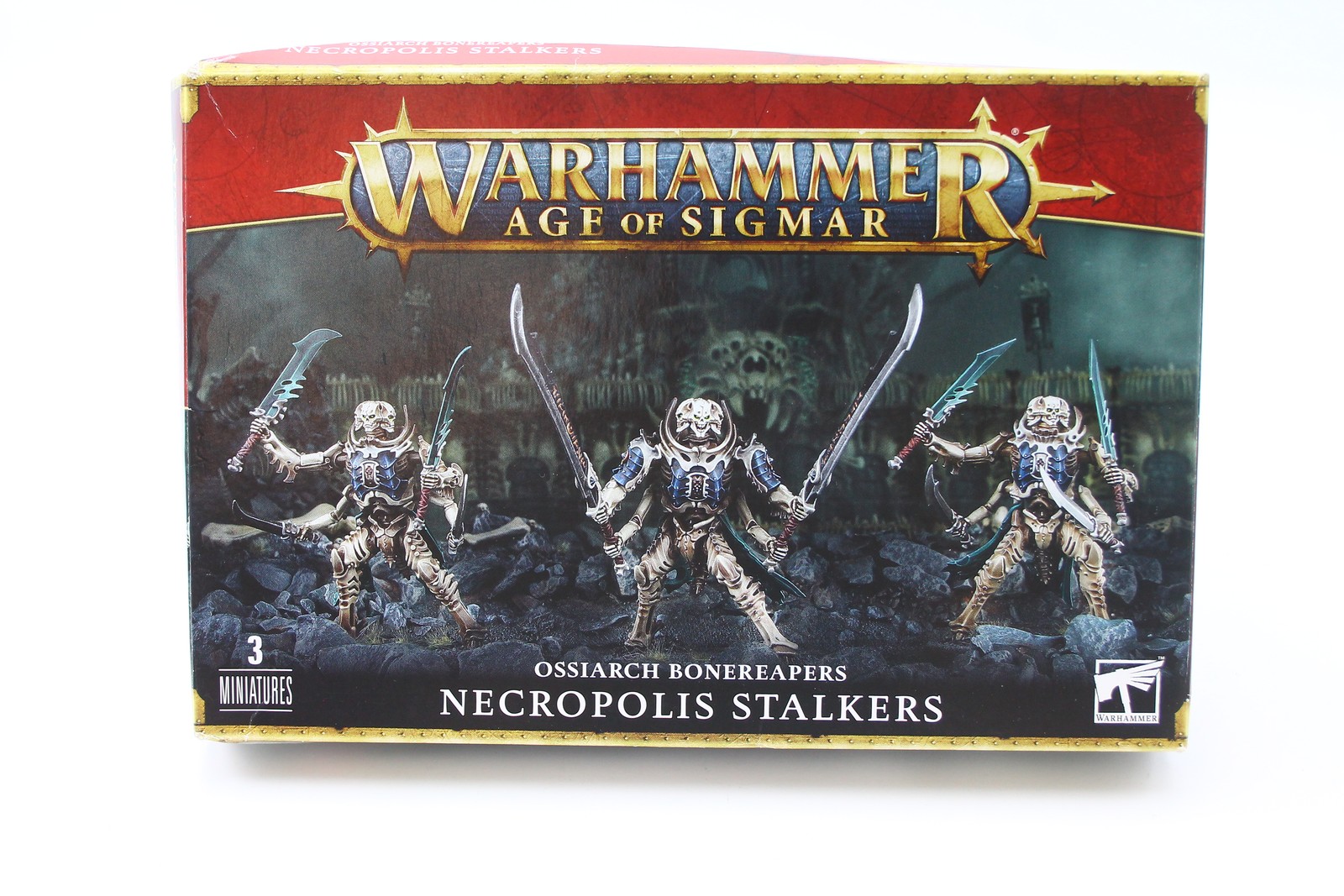 Used Warhammer AoS Ossiarch Bonereapers: Necropolis Stalkers (3, NOS)
