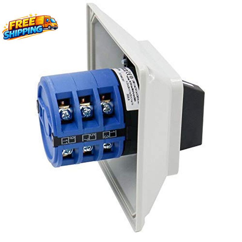 40A 3-Phase 3-Position Cam Rotary Changeover Switch with Enclosure Maintained