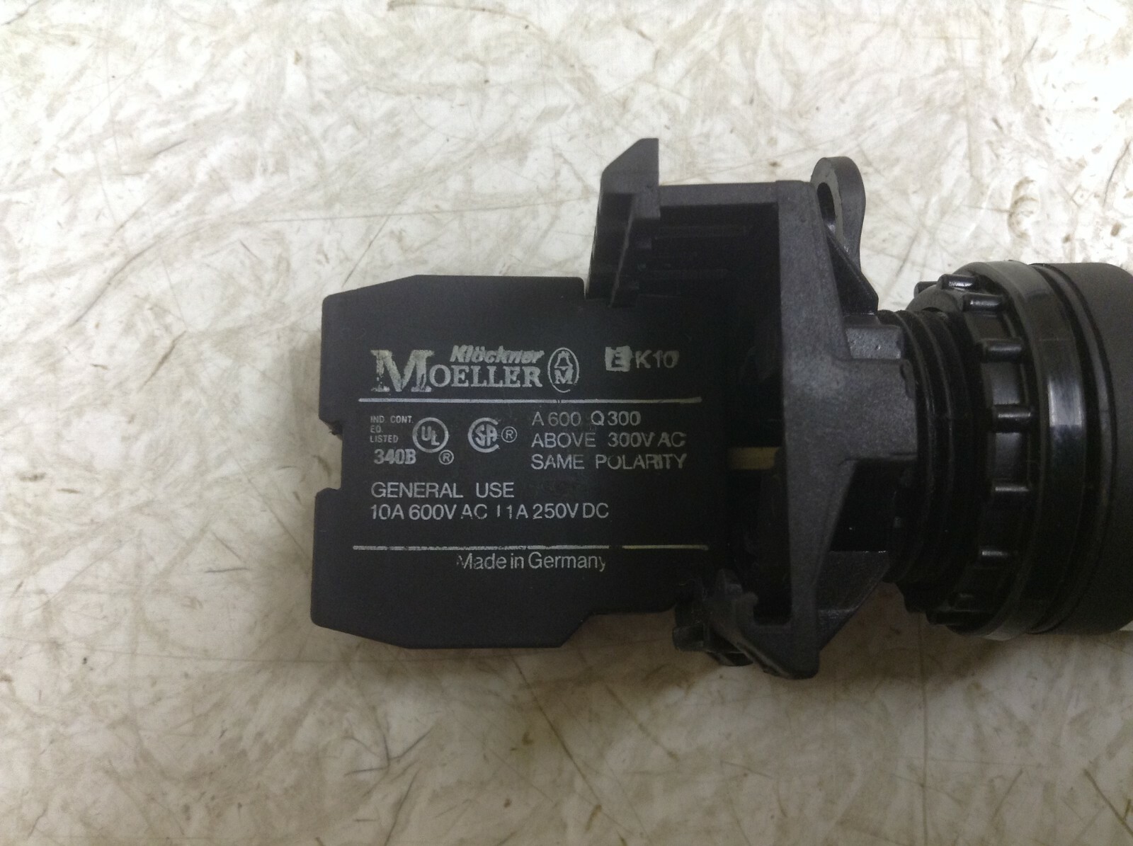 Moeller Klockner E K10 Key Selector Switch EK10 (TSC)