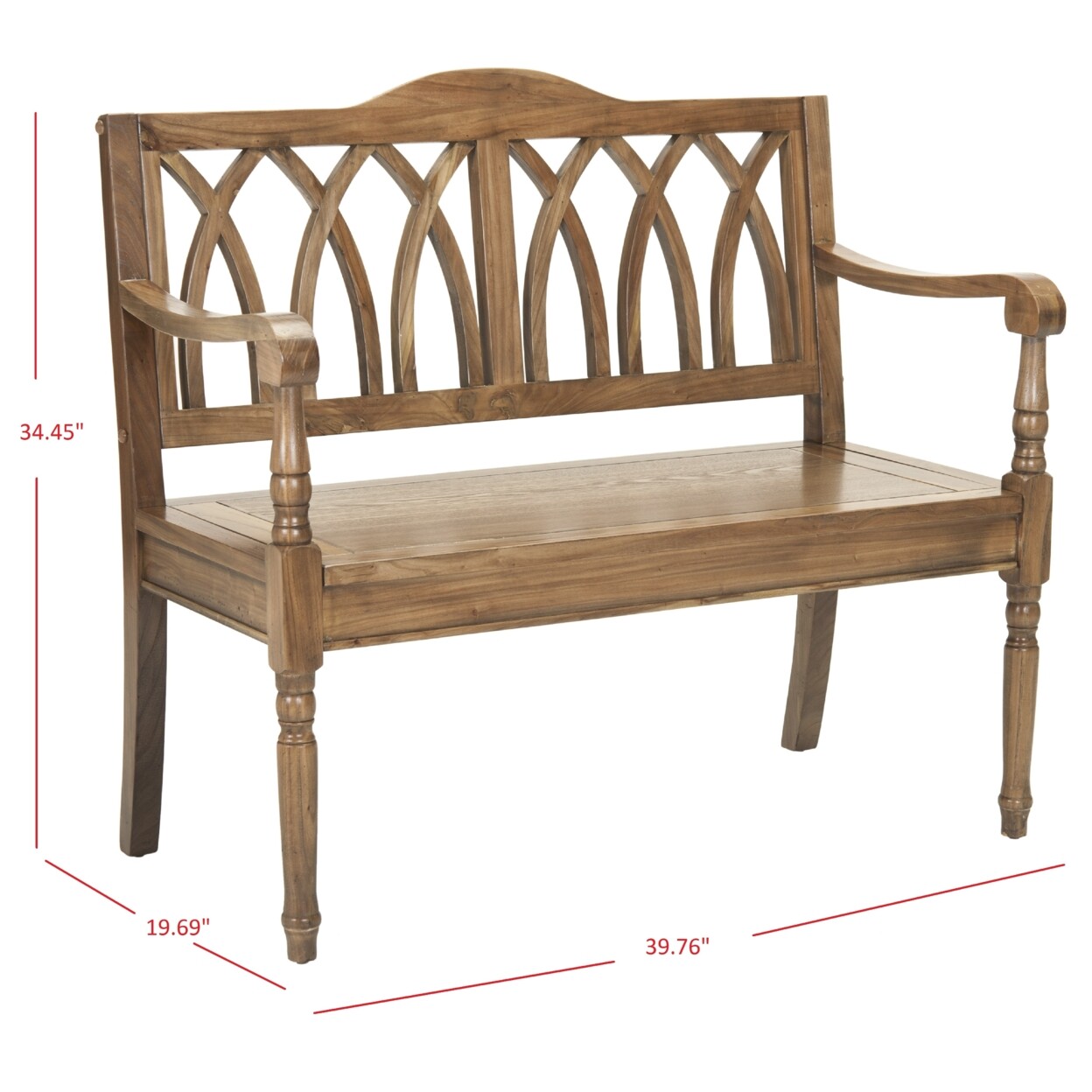 SAFAVIEH Benjamin Bench | Oak |