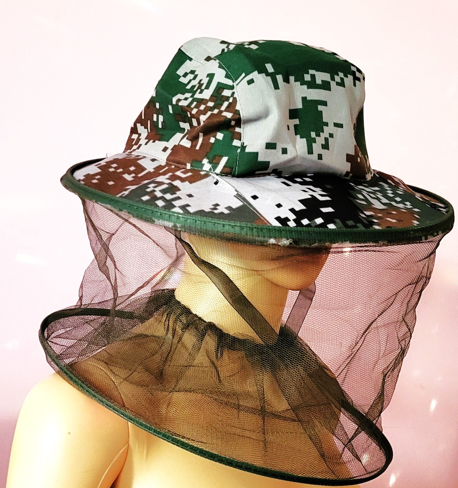 Anti-Mosquito Bug Bee Insect Head Net Hat Cap Sun Protection Fishing Hiking