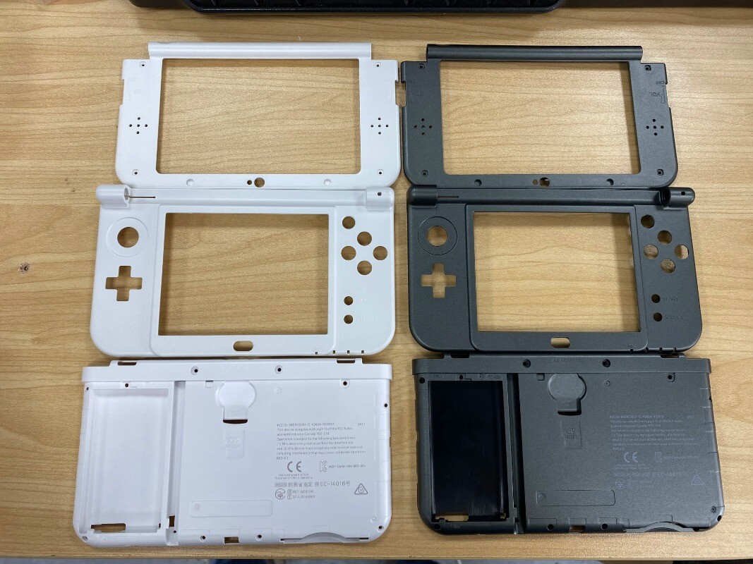 3in1 Top Bottom Middle Frame Housing Shell Case Battery Cover For New 3DS XL LL