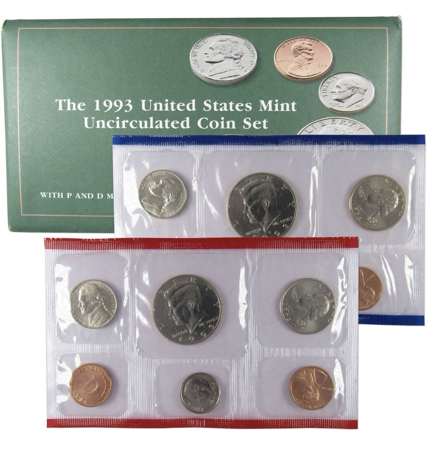 1993 Uncirculated Coin Set U.S Mint Original Government Packaging OGP