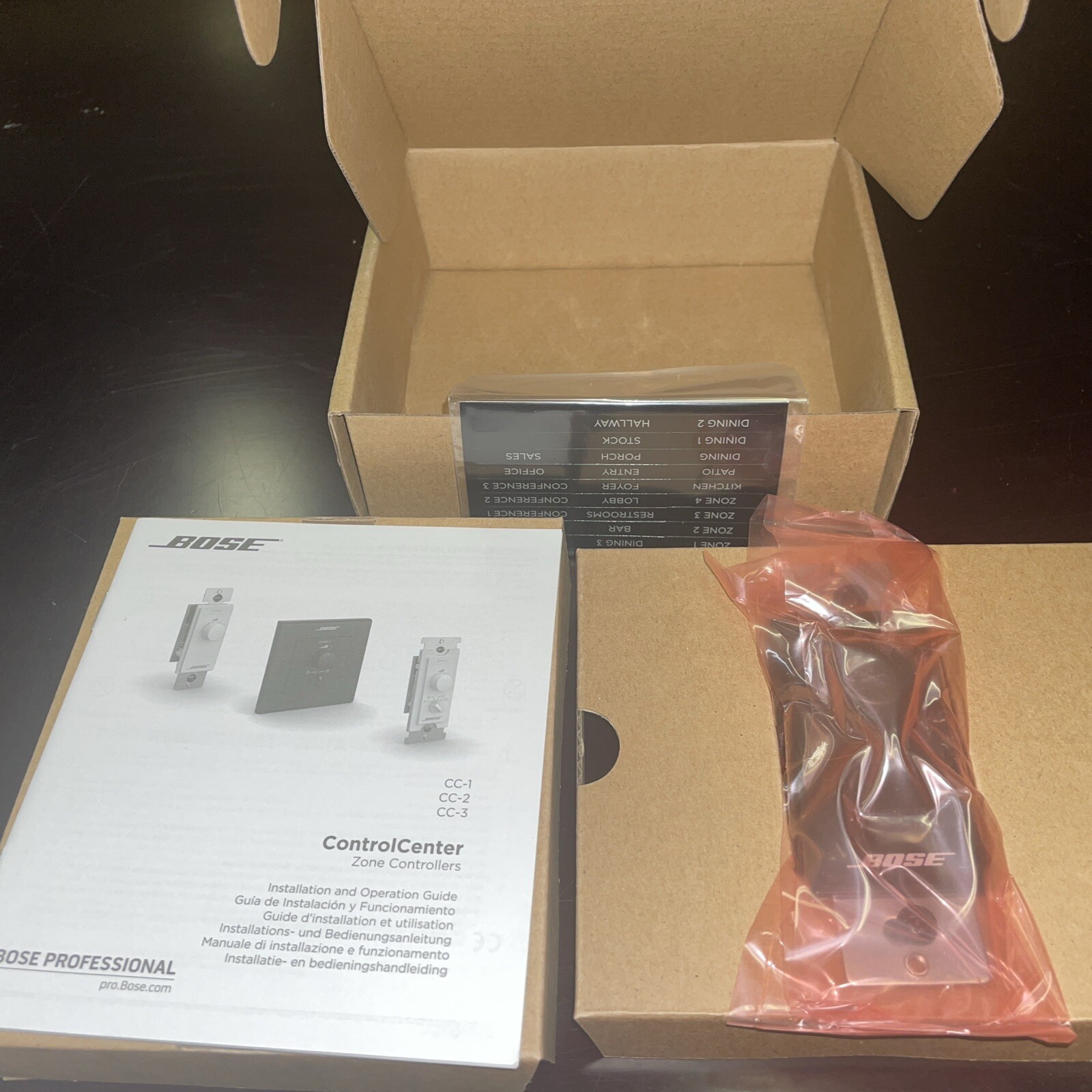 Bose Professional ControlCenter CC-1 Zone Controller - Black