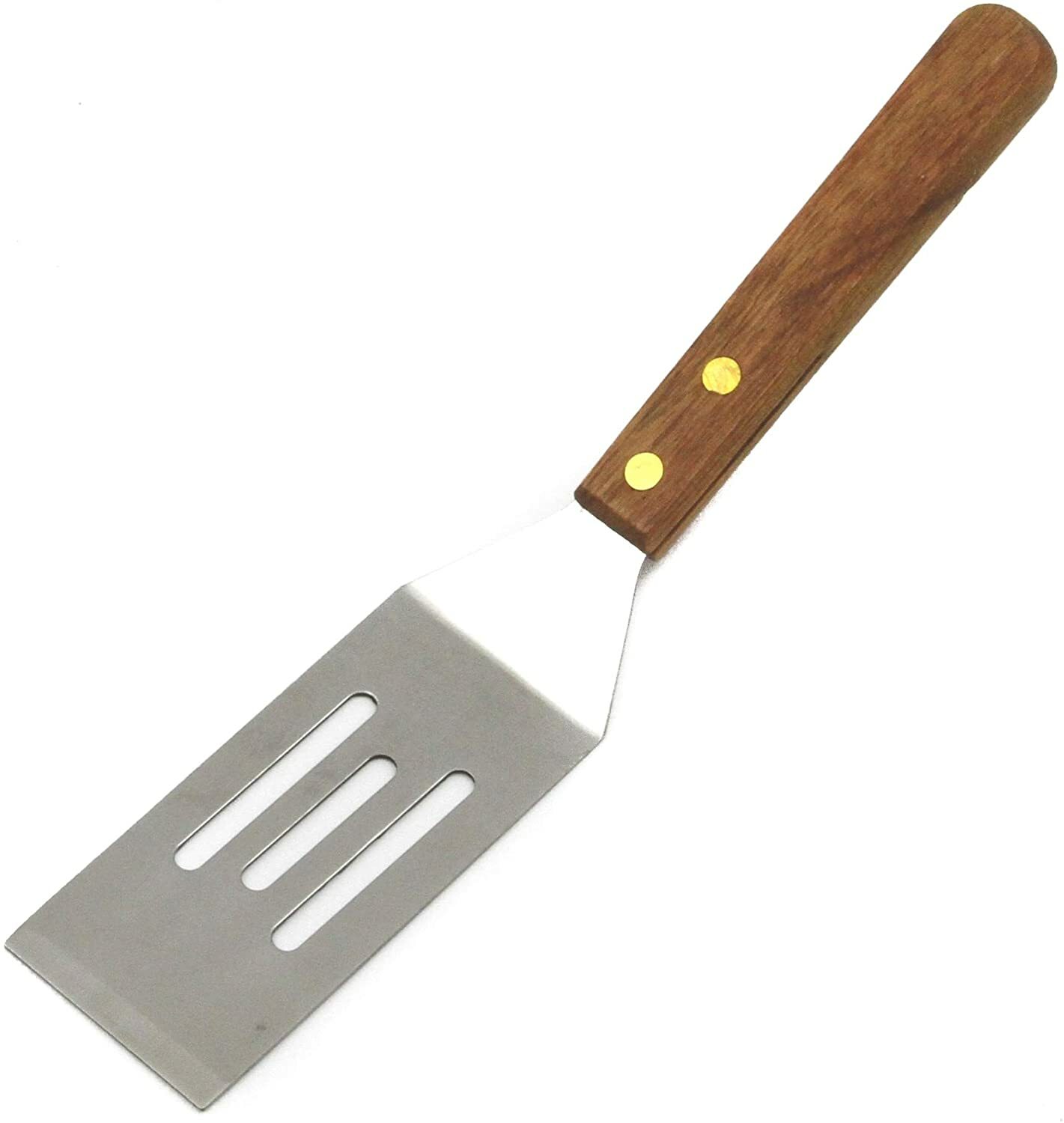 CHEF CRAFT 8 Inch Slotted Cookie Spatula, Stainless Steel With Wood Handle