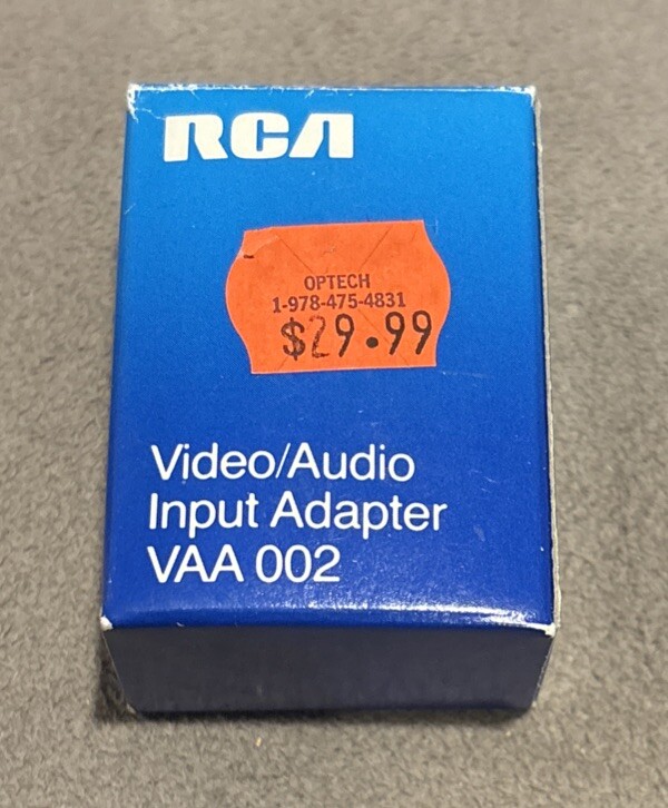 Vintage RCA / Panasonic Video - Audio Input Adapter *12-Pin # VAA002 *NEW