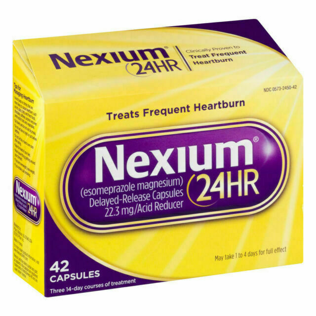 Nexium 24 HR Acid Reducer 42 Capsules Exp. 01/2027+