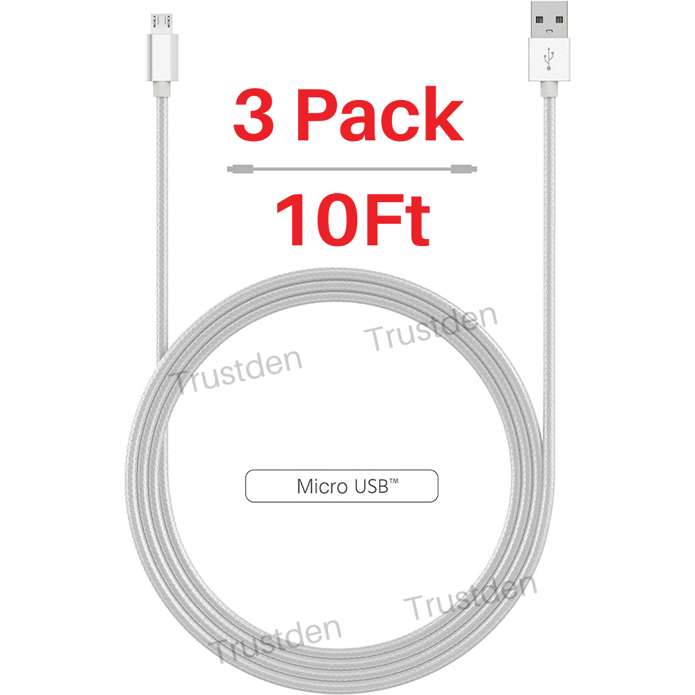Micro USB Charger Flat Cable Data Sync Fast Charging for Android Samsung HTC LG