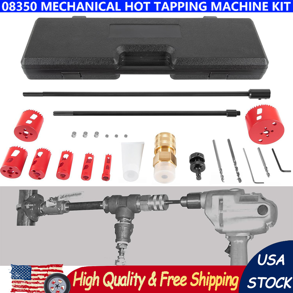 For NPT with Hole Saws / Arbor 08350 DM3MECH Mechanical Hot Tapping Machine