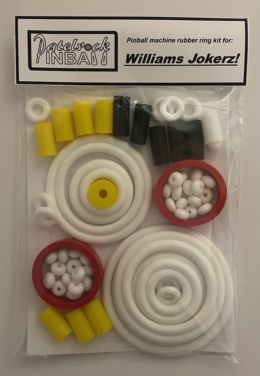 1988 Williams Jokerz Pinball Machine Rubber Ring Kit