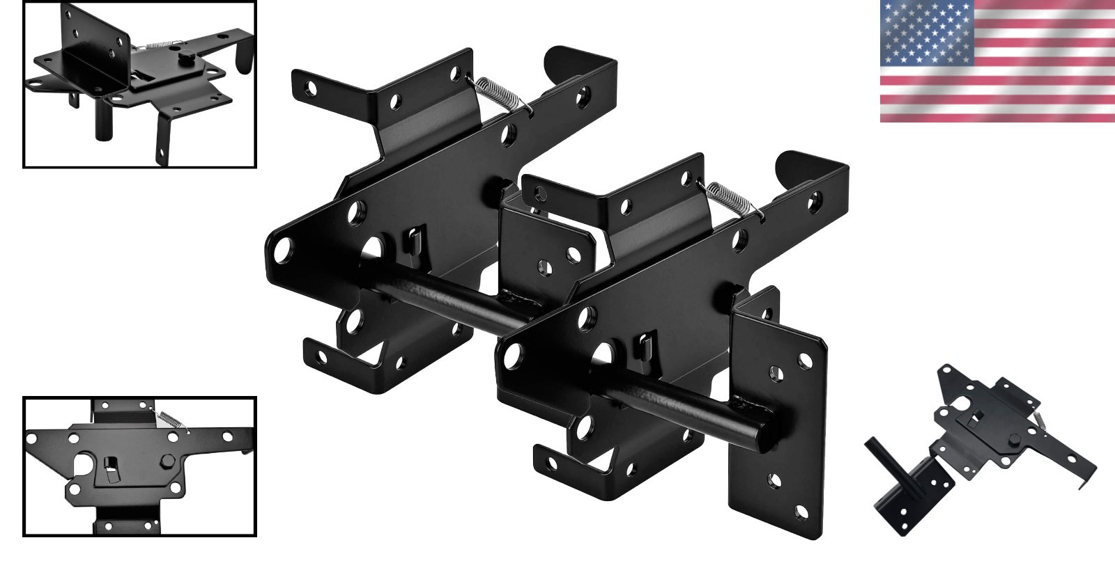 Heavy Duty Self-Locking Gate Latch Set