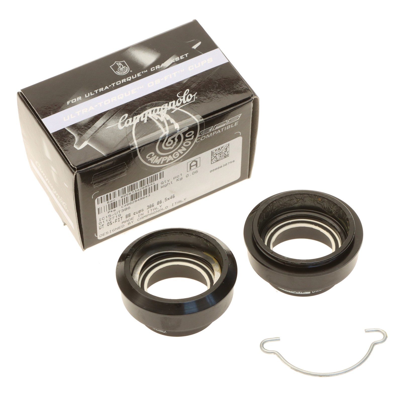 Campagnolo Ultra Torque Bottom Bracket Cups BB386 IC15-UT386 EPS NEW