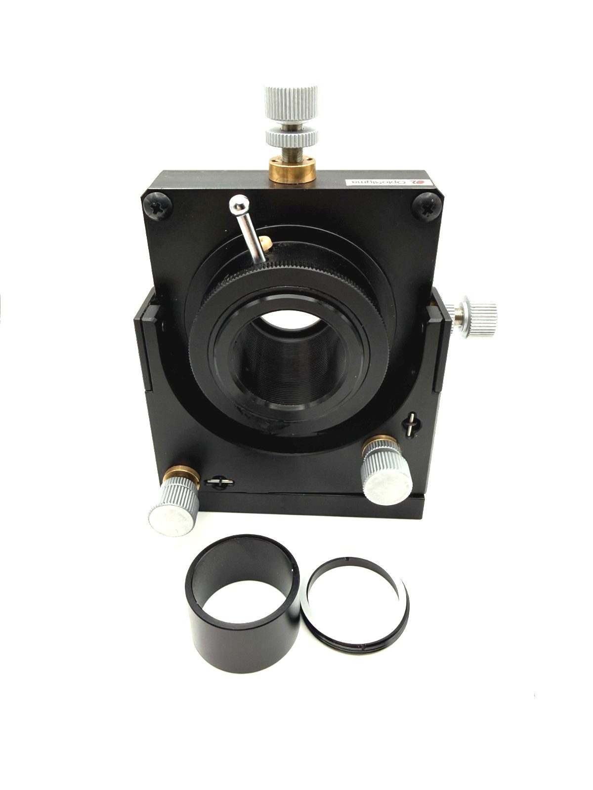 New OptoSigma Gimbaled Pitch/Yaw Adjustable Lens Mount ALHN-25.4-5RO-UU