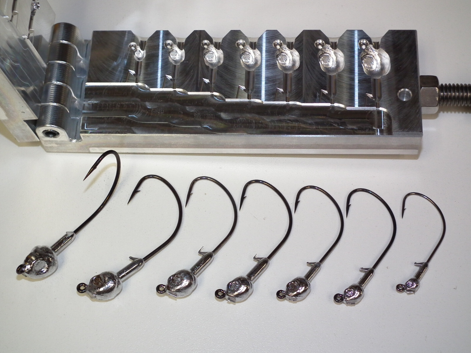 Freshwater Bullhead Barbed jig mold 1/16 - 1/2oz CNC Aluminum